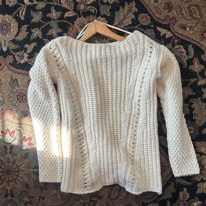 Lineamaglia made in Italy Cozy Cream Knit Sweater
